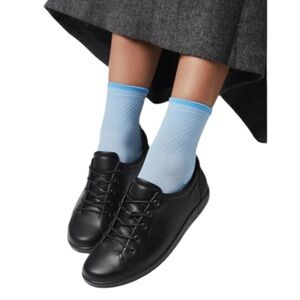 ECCO Soft 2.0 Black Leather Derby Sneakers EU 39 Comfort Lace-Up Shoes